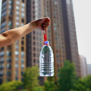 ペットボトルホルダー カラビナ付き 鞄 取り付け シンプル 持ち歩き 持ち運び アウトドア 登山 スポーツ ジョギング 遠足 リュック 飲み物