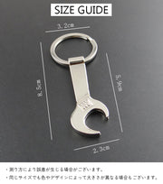 スパナキーホルダー レンチキーホルダー 小物 リング付き シルバーカラー 小さめ シンプル かっこいい オシャレ