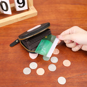 カードケース じゃばら式 ミニ財布 カード入れ お札入れ コンパクト ジャバラ 蛇腹 レディース 女性 フェイクレザー レザー調 ファスナー ぶた 豚 ブタ ユニーク かわいい