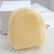 コインケース キッズ 子供用 ふわふわ もこもこ マルチポーチ フック付き 吊り下げ 財布 ポーチ ミニポーチ かわいい おしゃれ シンプル 無地 キュート 女の子 女子 小学生 幼児 園児