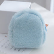 コインケース キッズ 子供用 ふわふわ もこもこ マルチポーチ フック付き 吊り下げ 財布 ポーチ ミニポーチ かわいい おしゃれ シンプル 無地 キュート 女の子 女子 小学生 幼児 園児