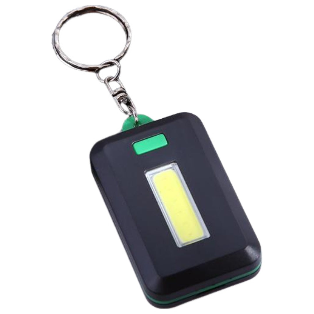 COBライト ポータブルライト キーホルダー キーリング 投光器 LED 電池式 明るさ調整可能 点灯 点滅 小型 軽量 防災 登山 アウトドア キャンプ 釣り フィッシング 地震 停電