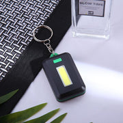 COBライト ポータブルライト キーホルダー キーリング 投光器 LED 電池式 明るさ調整可能 点灯 点滅 小型 軽量 防災 登山 アウトドア キャンプ 釣り フィッシング 地震 停電