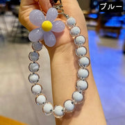 スマホストラップ スマートフォンストラップ 携帯ストラップ 手首ストラップ ハンドストラップ レディース 女性 お花風 フラワー風 ナスカン付き かわいい 可愛い おしゃれ