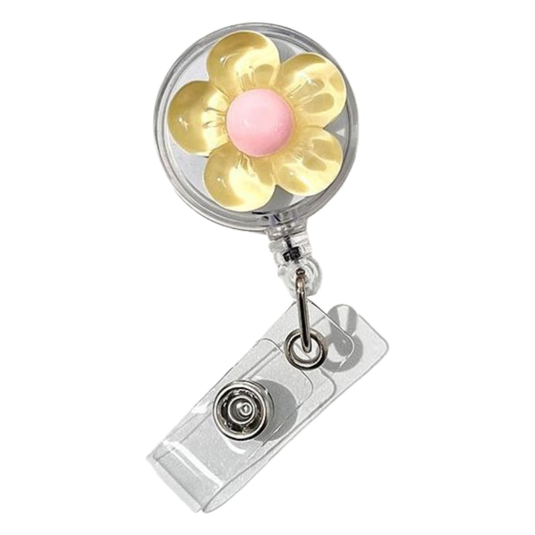 リールキークリップ 名札リール 伸縮 伸びる カードリール コード イエロー バリエーション画像