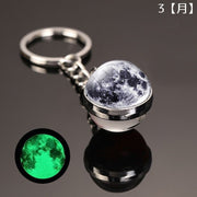 キーホルダー キーリング バッグチャーム 惑星 スター プラネット 宇宙 夜光 蓄光 光る プレゼント ギフト 景品 おしゃれ