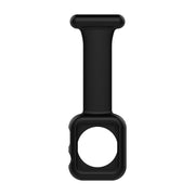 Apple Watch用バンド シリコンストラップ 安全ピン付き 丸洗い 簡単装着 やわらかい ソフト アップルウォッチ用 ナースウォッチ用 腕時計バンド 交換ベルト 付け替えバンド 互換ベルト シリコン製 かわいい おしゃれ 付け替え シンプル 無地