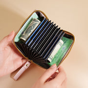 カードケース クレジットカードケース カードホルダー じゃばら式 蛇腹式 コンパクト アコーディオン型 カード入れ 財布 ミニウォレット レディース メンズ 男女兼用 レザー調 ステッチ 縫い目 おしゃれ かわいい シンプル プレゼント ギフト 黒 ワイン 黄 青 ピンク 茶