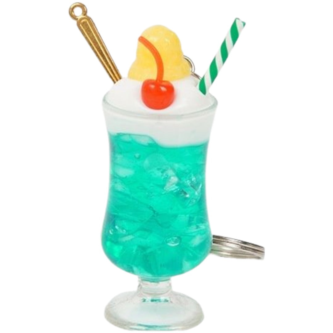 キーホルダー キーリング チャーム 服飾小物 クリームソーダ 飲み物モチーフ ミニチュア 鍵 カギ プレゼント ギフト かわいい おしゃれ