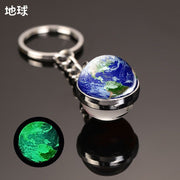 キーホルダー キーリング バッグチャーム チャーム 鍵 惑星 宇宙 夜光 紛失防止 おしゃれ かわいい ユニーク プレゼント ギフト