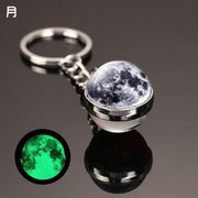 キーホルダー キーリング バッグチャーム チャーム 鍵 惑星 宇宙 夜光 紛失防止 おしゃれ かわいい ユニーク プレゼント ギフト