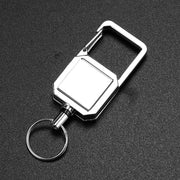 リールキーホルダー 単品 1個 カラビナ付き 伸縮 伸びる キーリール リールストラップ 吊り下げ 落下防止 シンプル ベーシック 定番 簡単取り付け 紛失防止 鞄 リュック ベルトループ アウトドア キャンプ 便利
