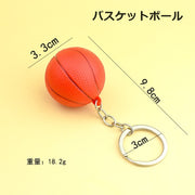 キーホルダー バッグチャーム キーリング チャーム スポーツ 部活 テニス 卓球 サッカー バスケットボール おしゃれ かわいい