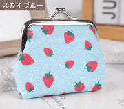 がま口財布 レディース 財布 小銭入れ コインケース ミニ財布 小物入れ がま口 いちご 苺 かわいい 小さい おしゃれ コンパクト