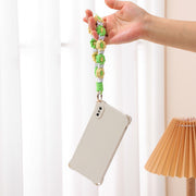 スマホストラップ ハンドストラップ 携帯ストラップ リストストラップ 手首 落下防止 キーホルダー カラフル ハンドメイド風 可愛い おしゃれ スマホアクセサリー スマートフォン 携帯電話 カメラ