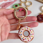 Airtag用カバー Airtag用ケース エアタグ用カバー エアタグ用ケース ドーナツ キーホルダー キーリング レディース 女性 メンズ 男性 ユニセックス 男女兼用 お揃い ペアルック ファッション雑貨 スマホ関連雑貨 ドーナッツ マルカン ブラウン オフホワイト グリーン ポップ カジュアル 可愛い キュート ガーリー