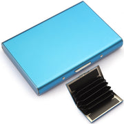 カードケース クレジットカードケース ハードケース カードホルダー RFID じゃばら式 蛇腹式 コンパクト アコーディオン型 カード入れ 財布 ミニウォレット レディース メンズ 男女兼用 ファスナー おしゃれ スタイリッシュ シンプル プレゼント ギフト 青 黒 金色 銀色 ローズゴールド