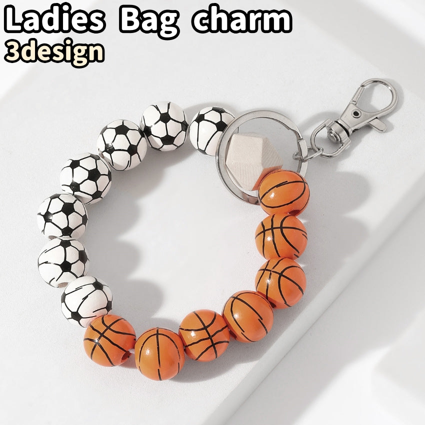 バッグチャーム キーホルダー キーリング キーチェーンリストレット ブレスレット レディース 女性 ナスカン付き おしゃれ お洒落 バッグ カバン 鞄 装飾 飾り プレゼント ギフト