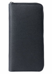 長財布 お札入れ 小銭入れ カード入れ メンズ 紳士用 男性 ファスナー開閉 ジッパー カードケース ウォレット 長方形 レザー調 無地 単色 上品 エレガント シンプル おしゃれ かっこいい ギフト プレゼント