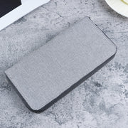 長財布 お札入れ 小銭入れ カード入れ メンズ 紳士用 男性 ファスナー開閉 ジッパー カードケース ウォレット 長方形 レザー調 無地 単色 上品 エレガント シンプル おしゃれ かっこいい ギフト プレゼント