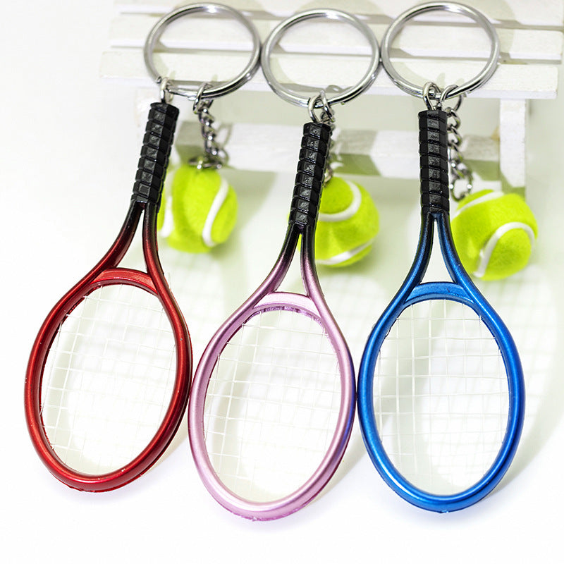 キーホルダー キーリング テニス ラケット ボール スポーツ 商品画像2