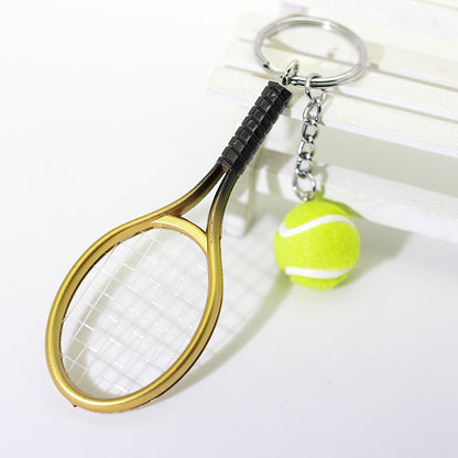 キーホルダー キーリング テニス ラケット ボール スポーツ 商品画像3