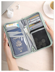 パスポートケース パスポートカバー パスポート入れ カードホルダー RFID ハンドストラップ 2つ折り 仕切り 旅行 トラベルグッズ 航空券 クレジットカード ジッパー チケット レディース 女性 メンズ 男性 男女兼用 ユニセックス 薄型 無地 シンプル おしゃれ