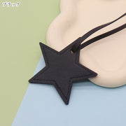 バッグチャーム ストラップ キーホルダー キーリング レディース 女性 メンズ 男性 ユニセックス 男女兼用 お揃い ペアルック 星 スター フェイクレザー 無地 シンプル カジュアル ポップ 可愛い 推し活