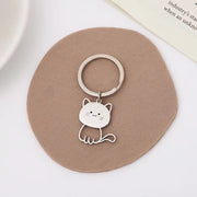 キーホルダー キーリング キーチャーム バッグチャーム 猫 ネコ ねこ キャット お魚 鍵 カギ 紛失防止 メンズ レディース 男女兼用 かわいい プレゼント ギフト 贈り物