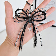 バッグチャーム キーホルダー バッグ用アクセサリー スマホストラップ ピーズ リボン 星 汎用 ハンドメイド風 カラフル 可愛い おしゃれ 推し活 飾り