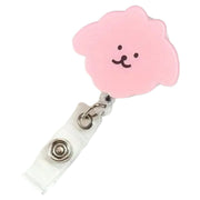 リールキーホルダー クリップタイプ リールホルダー ベルトループ 犬 イヌ キーチェーン キーリング 伸縮 かわいい カジュアル ID IC 社員証 会員証