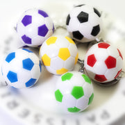 キーホルダー キーリング サッカーボール シンプル かわいい 記念品 プチギフト プレゼント 贈り物 応援グッズ 卒団記念 ファッション小物 部活 サークル 女性用 男性用