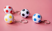 キーホルダー キーリング サッカーボール シンプル かわいい 記念品 プチギフト プレゼント 贈り物 応援グッズ 卒団記念 ファッション小物 部活 サークル 女性用 男性用