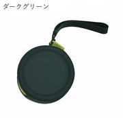 コインケース 小銭入れ 小物入れ ポーチ 財布 サイフ 生活雑貨 日用雑貨 収納グッズ 整理用品 リストストラップ付き ラウンド 丸型 チャック ジッパー 無地 シンプル カジュアル ポップ 可愛い キュート かわいい おしゃれ