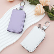 キーケース キーホルダー スマートキーケース スマートキーカバー 鍵入れ フック チェーン ファスナー レディース メンズ 男女兼用 ユニセックス ミニポーチ ファッション小物 おしゃれ かわいい シンプル ブルー カラバリ豊富