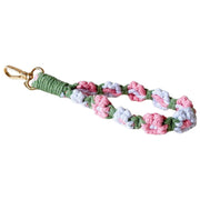 ハンドストラップ スマホストラップ 携帯ストラップ キーホルダー ショートストラップ マクラメ編み マクラメ 花柄 お花 落下防止 かわいい おしゃれ 鍵 スマホ 手首 バッグ