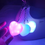 バッグチャーム バッグライト ポータブル ミニ ナイトライト ライトキーホルダー 充電式 タッチ コンパクト LED リチウム 光る 可愛い バッグインライト バッグ用アクセサリー 夜間 便利