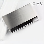 名刺入れ 名刺ケース カード入れ カードホルダー メタリック 金属製 ビジネス 仕事 おしゃれ 高級感 上品 メンズ レディース 男性 女性 ユニセックス