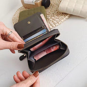 二つ折り財布 レディース 財布 ウォレット お札入れ 小銭入れ カード収納 ファスナー レザー調 コンパクト おしゃれ かわいい シンプル プレゼント ギフト