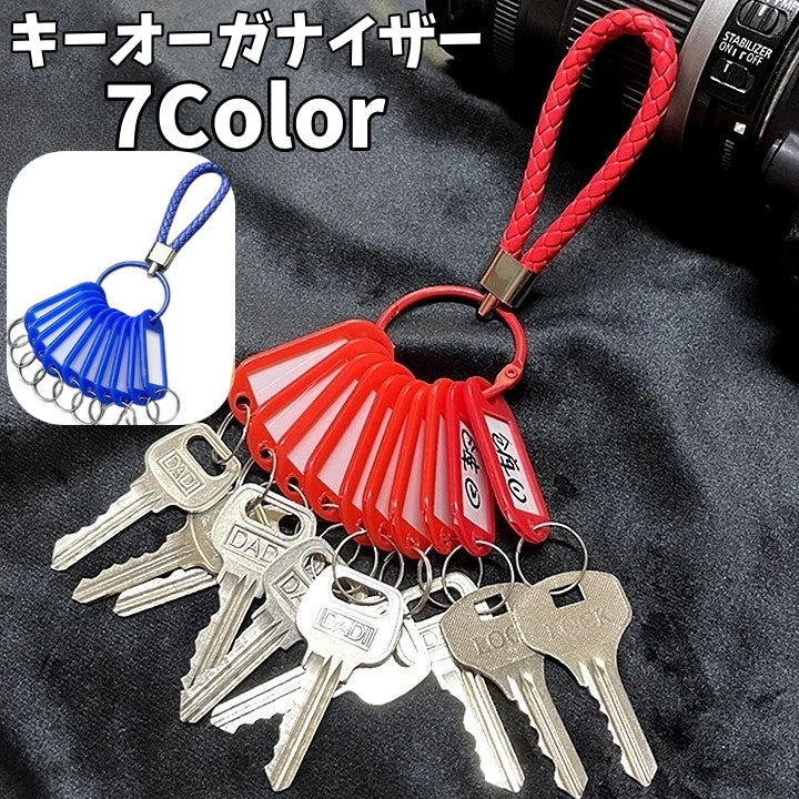 キーオーガナイザー キーケース 10個収納 キーホルダー 鍵 収納 会社 賃貸 管理 タグ 大容量 オフィス 管理者 学校 ロッカー 見分けやすい 仕分け まとめる 便利 シンプル オーナー