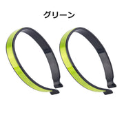 ズボンクリップ 2個セット ズボンバンド 反射バンド 反射材付き 裾止め パンツ止め 通勤 通学 自転車 夜間 安全グッズ 裾巻き込み防止