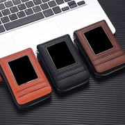 カードケース レディース メンズ カード入れ カードホルダー クレジットカードケース 小銭入れ レザー調 じゃばら式 コンパクト シンプル カジュアル