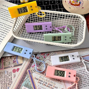 デジタル時計 キーホルダー型 懐中時計 ミニ ウォッチ コンパクト 小さい 吊り下げ 可愛い お洒落 レディース メンズ 男女兼用 子供 キッズ 通勤 通学 習い事 お出掛け