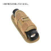 懐中電灯ホルダー ライトホルダー タクティカルホルダー 360度回転 アウトドアギア ベルト装着 ミリタリー 登山 キャンプ 釣り