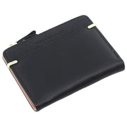 二つ折り財布 ミニ財布 レディース 女性 ウォレット カード収納 薄型 コンパクト小銭入れ ファスナー チャック お札入れ レザー調 シンプル かわいい おしゃれ 大人 女子 ギフト プレゼント 贈り物 普段使い