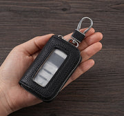 キーケース 鍵ケース メンズ 男性 カギケース キーホルダー レザー調 シンプル クリア 中身が見える スマートキー コンパクト