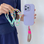 スマホストラップ ハンドストラップ 太丸紐 丸型カラビナ リング型 落下防止 紛失防止 カメラ デジカメ キーホルダー キーリング おしゃれ かわいい