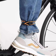 裾止めバンド 2個セット 反射材付き レッグバンド 自転車 サイクリング ロードバイク ズボン巻き付け 夜間 巻き込み防止
