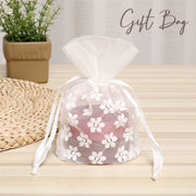 ギフトバッグ 単品 ギフトラッピング 巾着袋 包装袋 メッシュ 10x14cm 小物入れ ジュエリー袋 アクセサリー袋 ハンドメイド レース 花柄 可愛い ギフト プレゼント