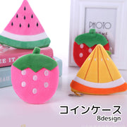 コインケース 小物入れ フルーツ くだもの イチゴ 苺 スイカ パイナップル かわいい シンプル 鍵入れ